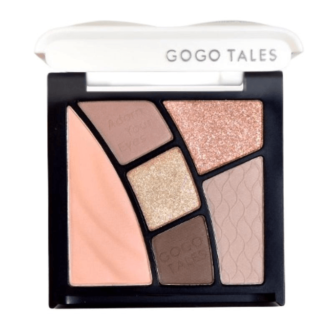 Gogo Dance Six-Color Eyeshadow Palette G05 Autumn Melon Palette 9g*1 Box