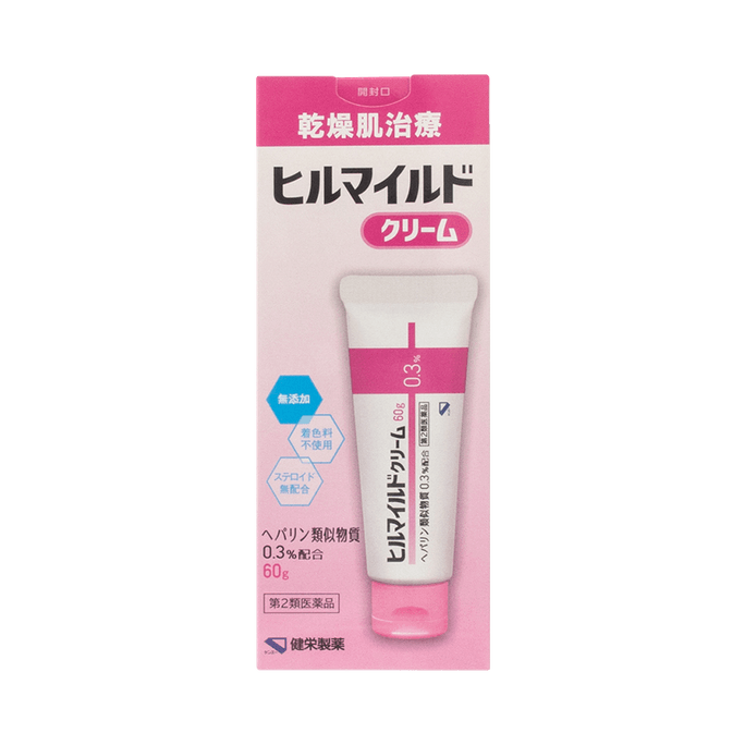 健荣制药||HIRUMAIRUDO 干燥肌用保湿温和乳霜||60g