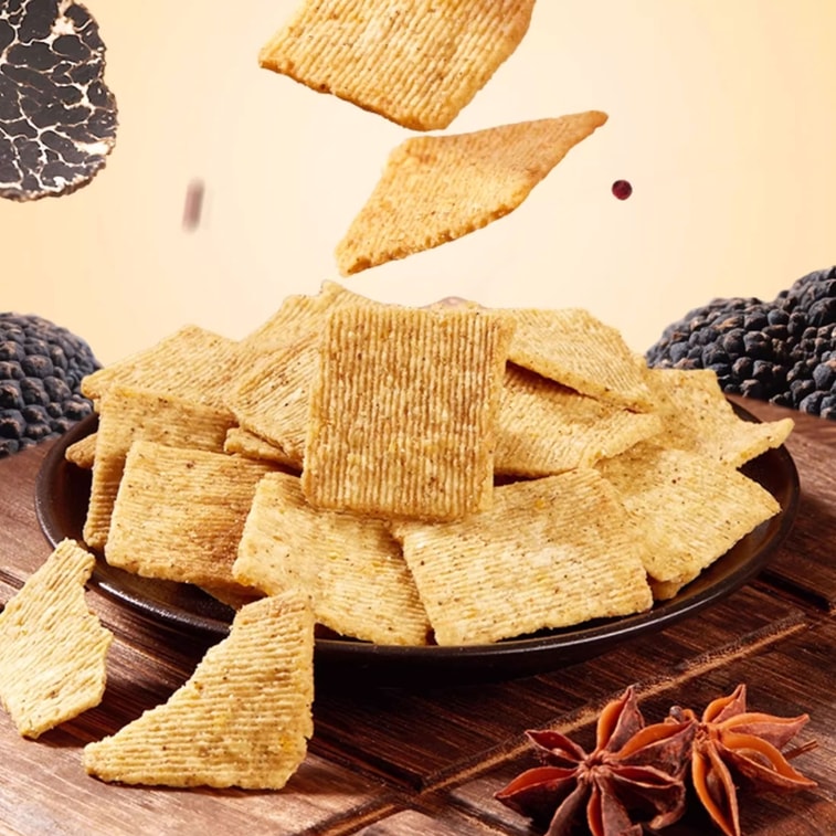 比比赞 【焦香酥脆】 黑松露花椒锅巴128g 【解馋零食】 4