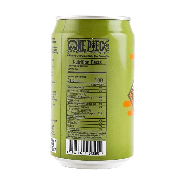 One Piece Zorro Sparkling Water Honey Lemon Flavor, 11.15 fl oz 8