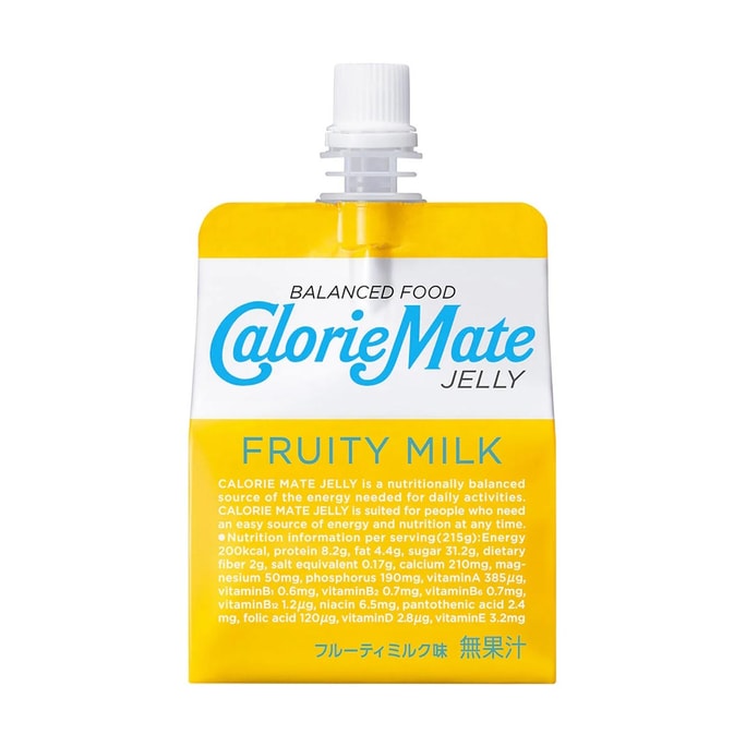 [일본 직배송] 오츠카 그룹 비타민 아미노산 보충제 영양 젤리, 우유맛, 215g