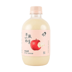 喜茶 蘋果小奶茉莉牛乳茶 350ml【紅富士蘋果汁+鮮牛乳+茉莉花茶】【靈動花果茶香 清甜不膩】【低卡低脂】【網紅新品】
