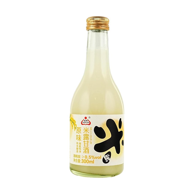 Sweet Rice Dew, Rice Wine,Osmanthus+Peach+Passion Fruit+Original Flavor, 10.14 fl oz*4【4 Combo Packs】【0.5%vol】 4