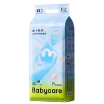 Bc Babycare Air Pro Daily 초박형 통기성 기저귀(S 사이즈), 58매, 1~3개월(4~8kg)에 적합