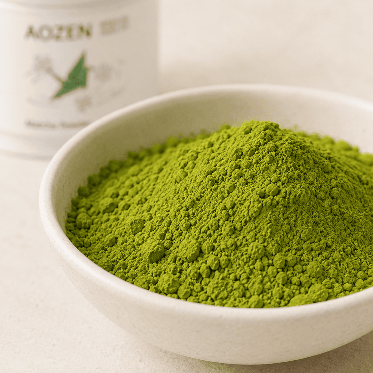 AOZEN 純抹茶粉 40g 杭州徑山抹茶【傳統日式蒸青工藝】【零糖100%純粹無添加極簡配方】【可製作抹茶拿鐵酸奶沖飲糕點烘焙等】 9