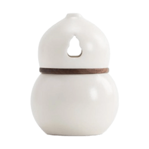 Fulu Travel Incense Burner Cream White Portable Ceramic Set Chinese Traditional Incense Travel Companion