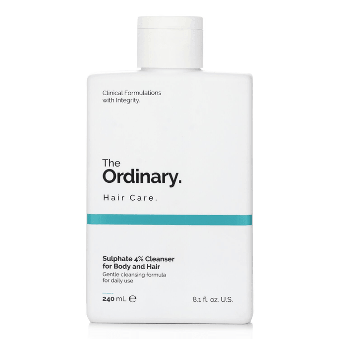 【香港直邮】 加拿大 The Ordinary 4% 硫酸盐洗发水沐浴露温和洁净二合一240ml  240ml/8.1oz