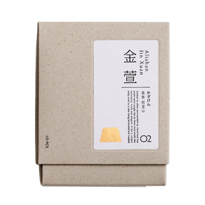 【台湾直送】阿里山金萱12年茶（耳掛けティーバッグ）3g×10袋