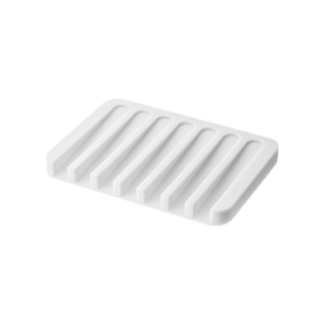 Self-Draining Soap Tray - Silicone White 1 piece