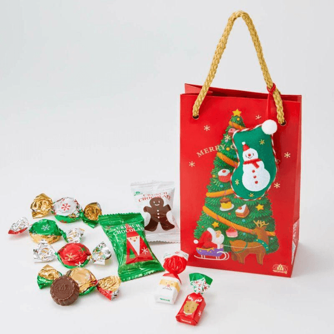 Chocolate gift box with pendant, 9 pieces, red style [Special promotion]