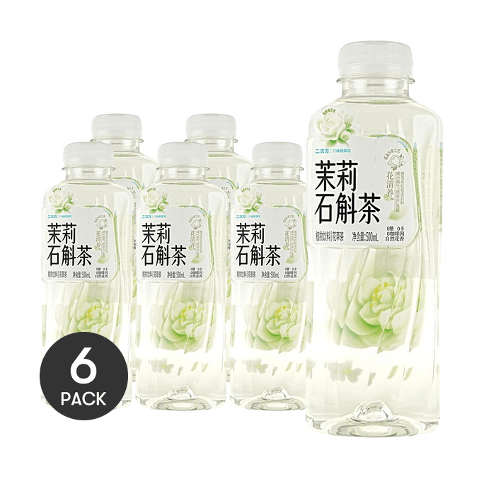 재스민 덴드로비움 차 무설탕 허브차 473ml*6팩【설탕 0g, 칼로리 0kcal, 카페인 0g】