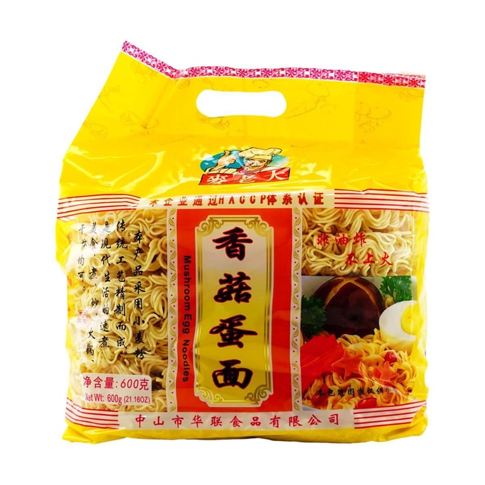 Mushroom Egg Flavor Noodles , 21.16oz