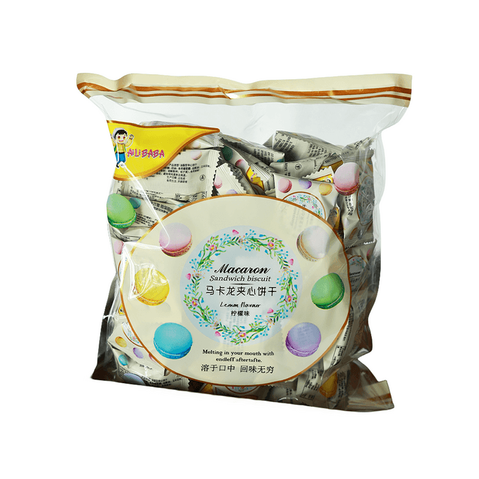 Macaron sandwich cookies with lemon flavor 376g