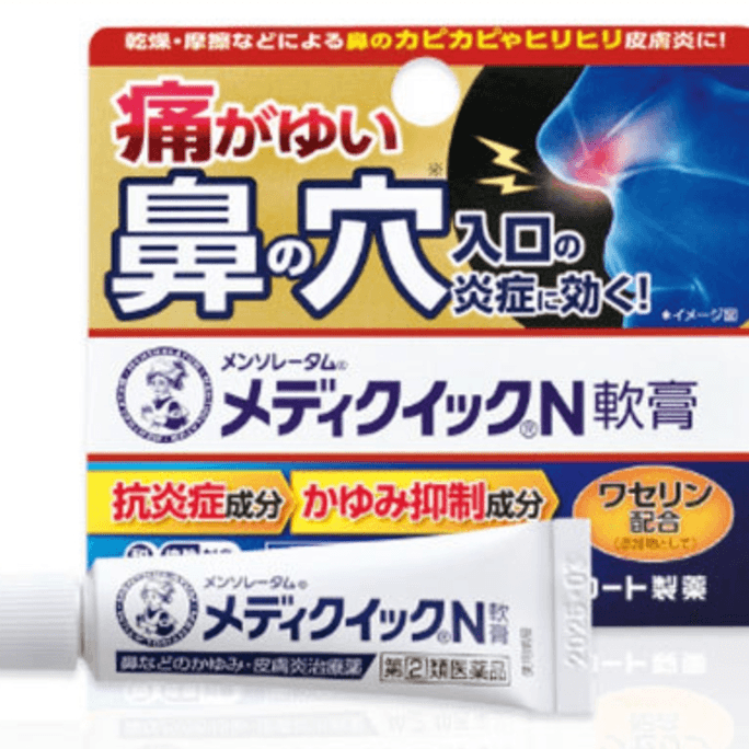 【日本直送品】ロート製薬 メンソレータム 鼻のかゆみ・鼻孔炎に効く 鼻痛かゆみ軟膏 6g