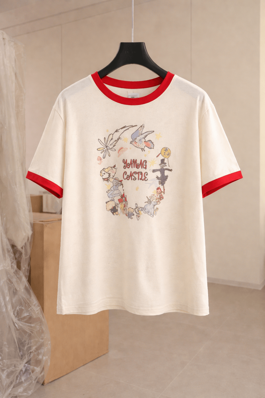 【加拿大直郵】 加拿大 SCENARIO 夢境樂園印花撞擊色T卹 均碼 米色