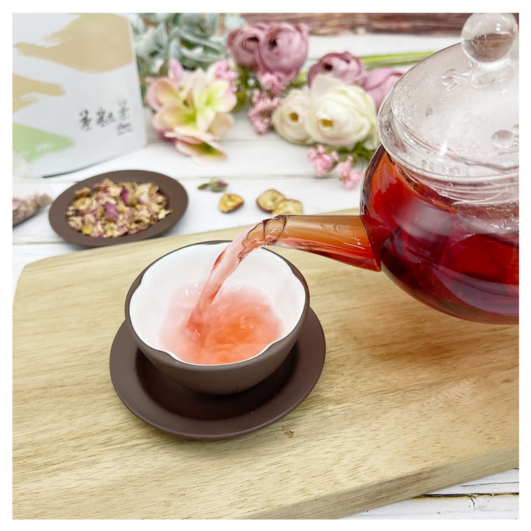 [台灣直郵]茶粒茶 山楂玫瑰洛神茶立體茶包 5g*8入 4