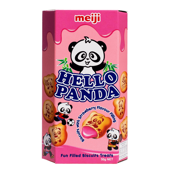 Hello Panda Strawberry Biscuits 43g