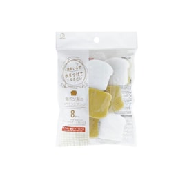Kitchen Cleaning Sponge, Dishwashing Cloth, 8 Pieces, Bread-type, 1 bag (8 Pieces) Imported From
