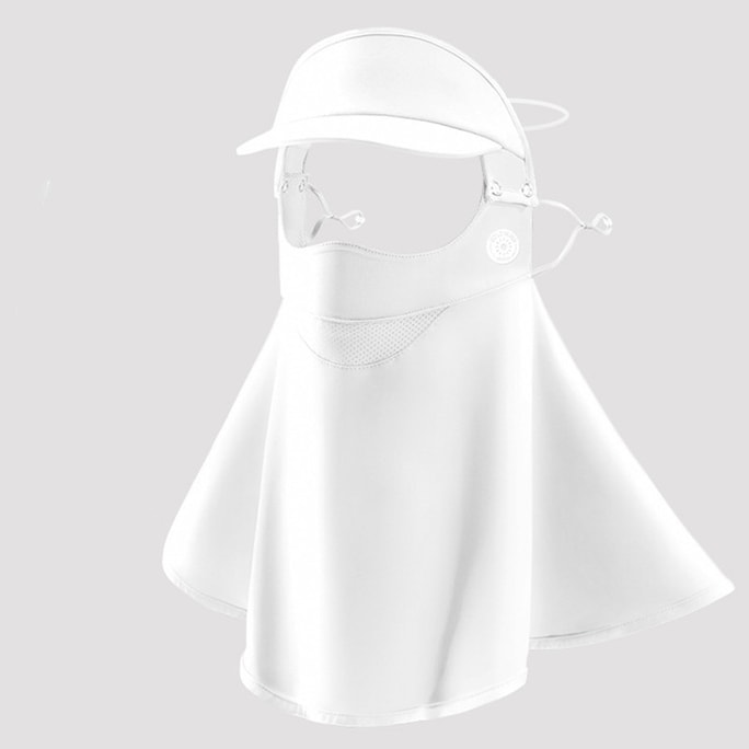 Ice Silk Sunscreen Mask Face Gini White