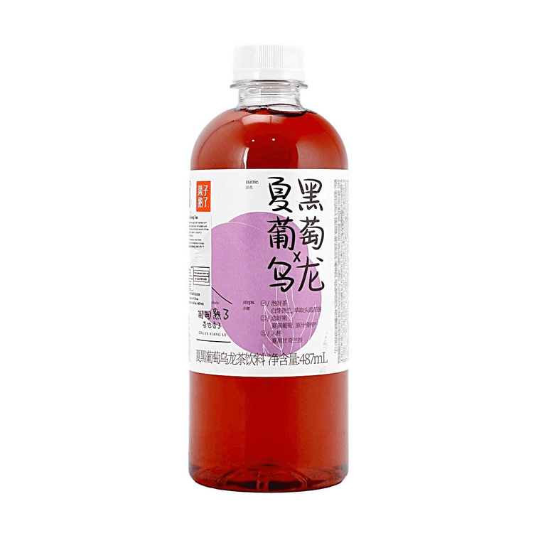 果子熟了 夏黑葡萄乌龙茶饮料 487ml【真实果汁添加】 5