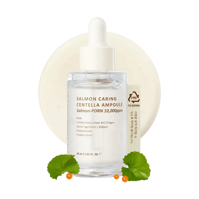Salmon Caring Centella Ampoule 1.01 fl oz 【Soothing & Repairing】【 Sebum Reduction Hydration】
