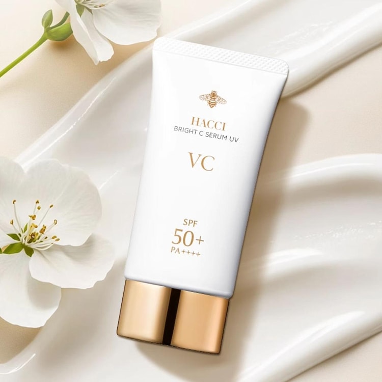 新品未開封 HACCI ブライトC セラム UV はちみつ SPF50+ ブライトC セラム UV / HACCI(ハッチ)(日焼け止めクリーム