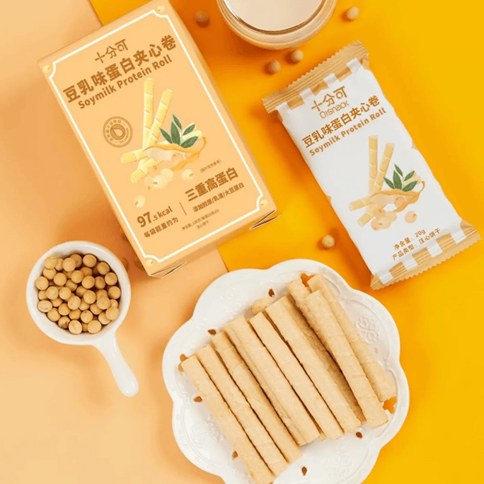 Soy Milk Protein Sandwich Roll,Rich In Collagen Soy Protein 0 Sugar, 3.5 oz
