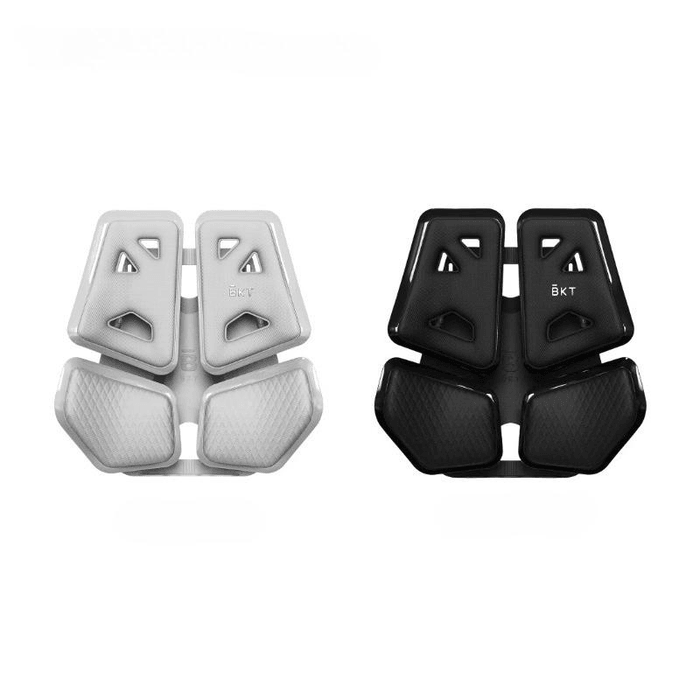 【中國直郵】 BKT 【楊冪同款】汽車腰靠人體工學腰靠墊開車久坐神器護腰墊車載腰靠太空灰+極夜黑 456.8*163.9*473.3mm*2