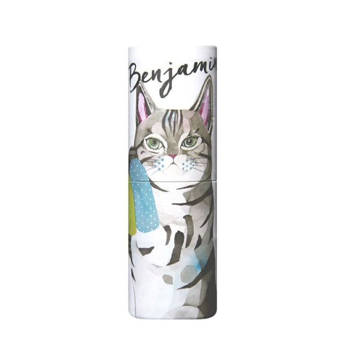 【日本直邮】VASILISA Fits 可爱动物系列便携固体香膏香水棒 #猫咪 香梨茉莉香 5g