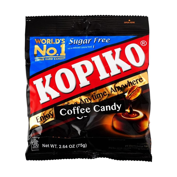 KOPIKO コーヒーキャンディ シュガーフリー 2.64オンス - Yami