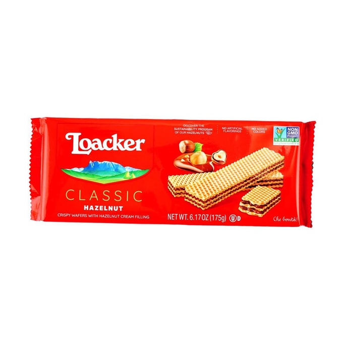 ヘーゼルナッツクリーム入りクリスピーウエハース 6.17オンス
