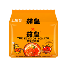 統一泡麵 茄皇泡麵 番茄牛肉風味 5連包 630g【番茄口味真的很濃】