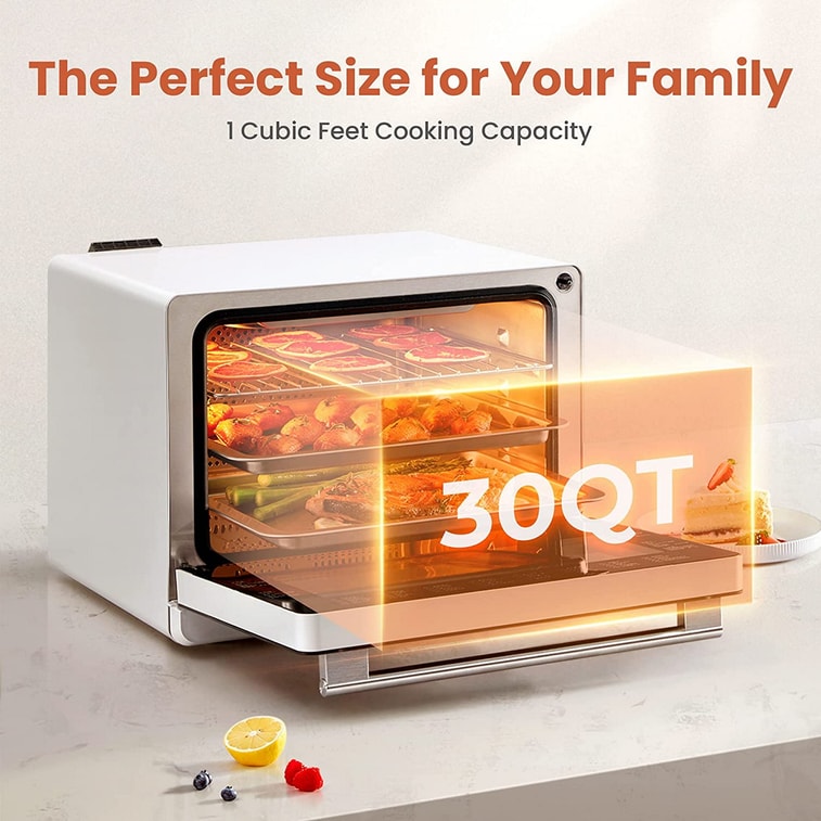 FOTILE ChefCubii 4-in-1 Countertop Convection Steam Combi Oven Air Fryer Food Dehydrator 12