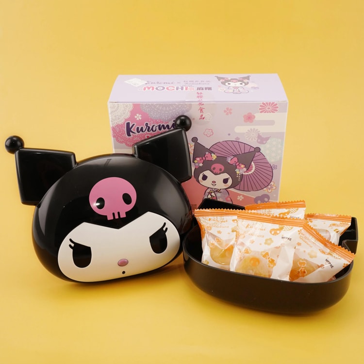 red sakura Sanrio Kuromi Mochi Snack Box Mango Mochi 3.17 oz