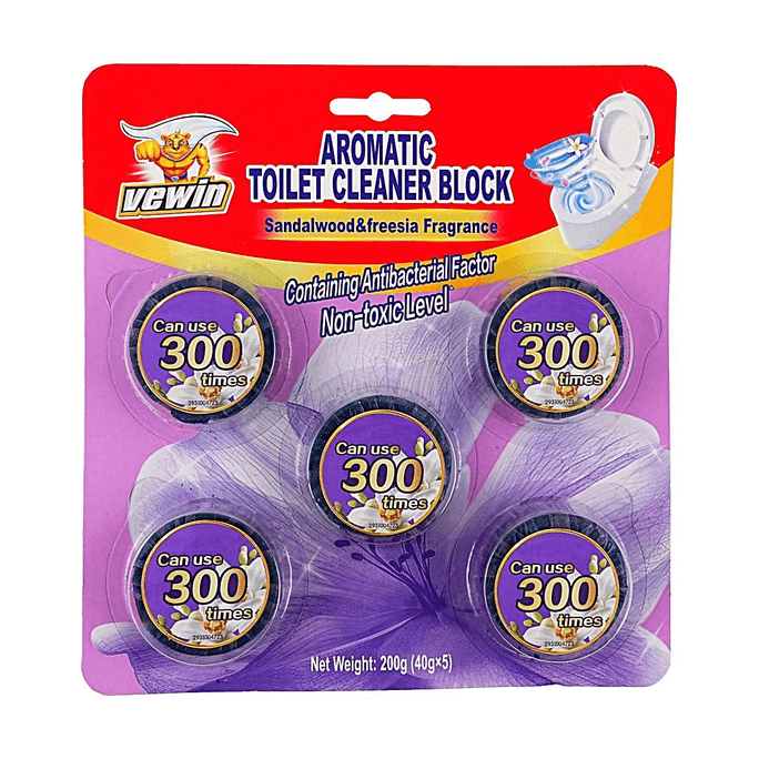Scented Toilet Cleaner Block, 5pcs