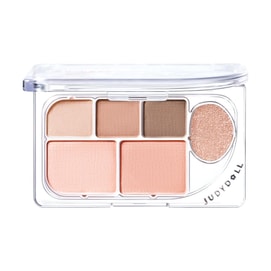 Elaborate 6-Colors Eyeshadow Palette, 0.28 oz. #03 Honeydew Melon | Shimmer & Matte All-in-One Eye & Cheek & Brightening