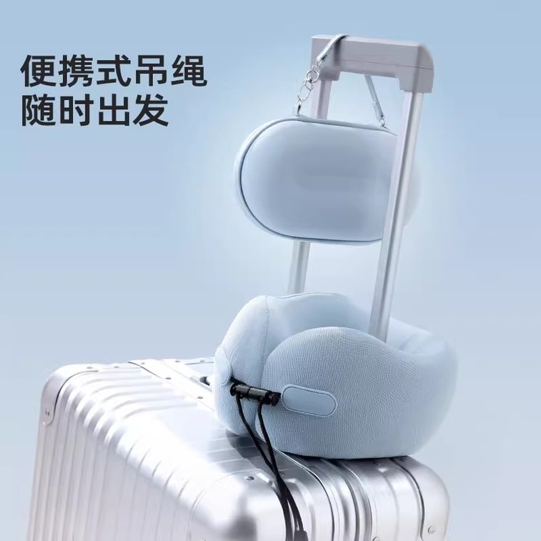 [중국 직배송] 독창적인 목베개, 여행용 캡슐형 디자인, 화이트, 1개, U자형, 휴대가 간편하고 목을 편안하게 받쳐주어 숙면에 최적 5