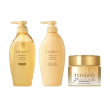 TSUBAKI ゴールデンヘアマスク 180g カメリア サロンレベル モイスチャライジング シャンプー＆コンディショナー 15.22 fl oz *2