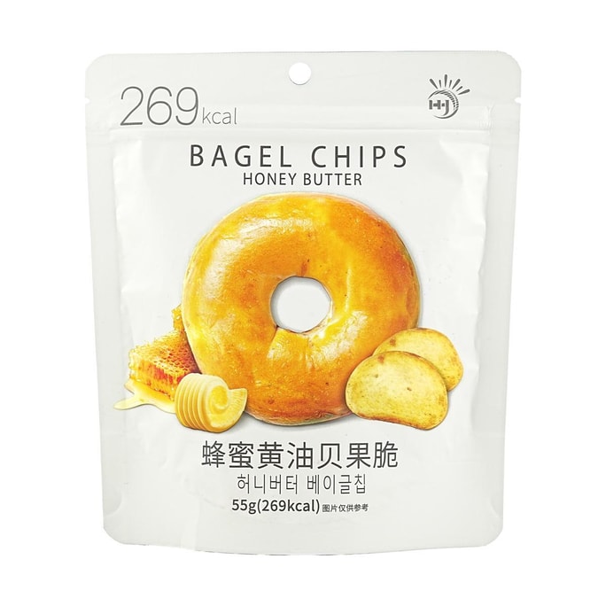 华云 蜂蜜黄油贝果脆 55g【低卡饱腹 网红零食】