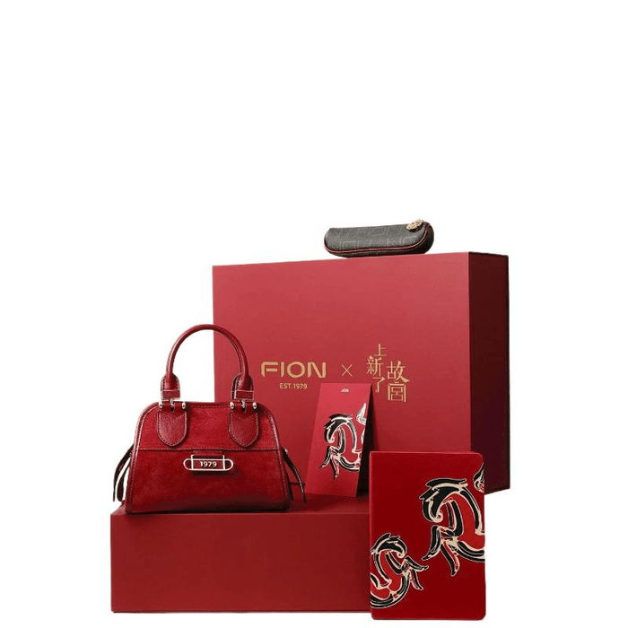 Newly Launched Palace Museum Jima Yingfu Crossbody Bag With Large Capacity Commuting Cowhide Handbag 215 * 95 * 150mm