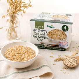 Low-Cal Oat Konjac Rice ,5.3 oz *4pc ,21.2 oz【Lightweighted】【Microwavable Rice】【Instant Rice】