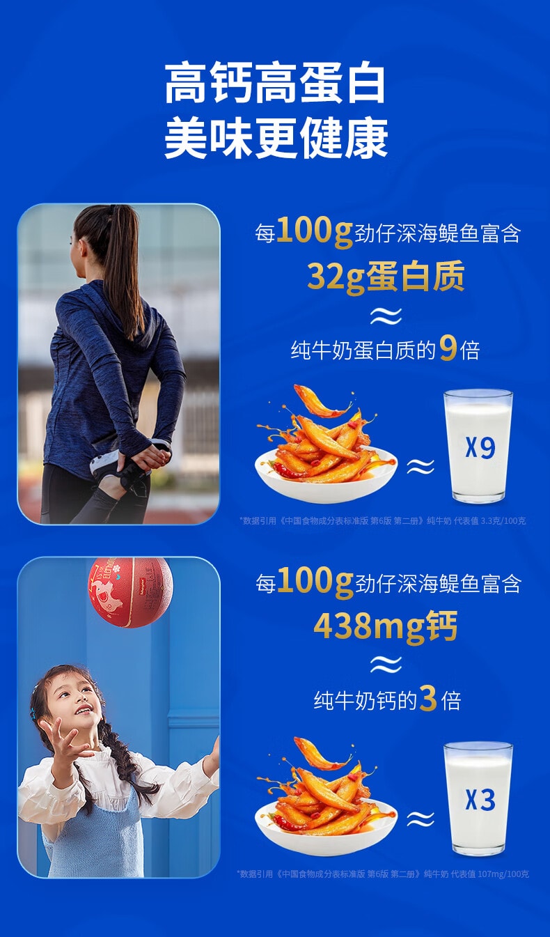 【中國直郵】 勁仔 深海鳀魚小魚仔小魚乾 DHA高蛋白 健康即食海味零食湖南特產 經典香辣味 58g