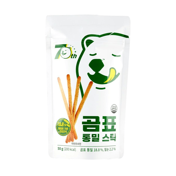 韩国GOMPYO白熊 全麦脆棒 健康零食 50g