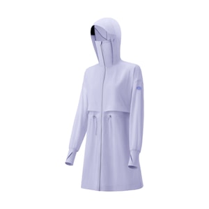 Women's Light Medium-Long Sun Protection Clothing Light Purple 165/88A(L)