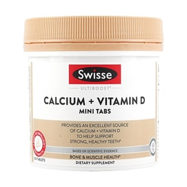 澳洲SWISSE斯维诗 ULTIBOOST 柠檬酸钙娘娘钙+维生素D 孕妇中老年补钙 骨骼健康 300片 温和好吸收