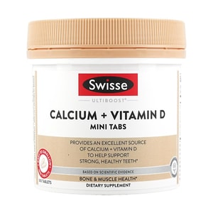 澳洲SWISSE斯威詩 ULTIBOOST 檸檬酸鈣娘娘鈣+維生素D 孕婦老年補鈣 骨骼健康 300片 溫和好吸收