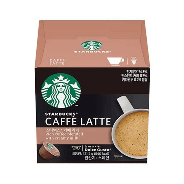 STARBUCKS By NESCAFE DOLCE GUSTO Caffe Latte 121.2g - 121.2 g