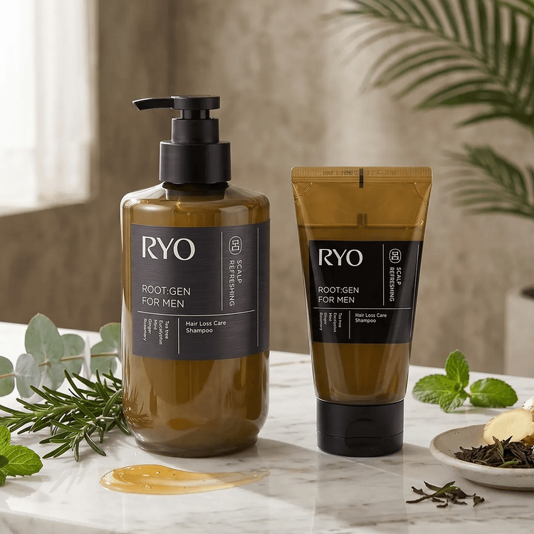 Ryo呂 Ryo Root:Gen 育毛ケア メンズシャンプー 515ml + 100ml - Yami