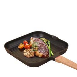 A three-in-one tourmaline multi-compartment frying pan for home dormitories, a special egg-frying tool for breakfast, a white non-stick steak pan