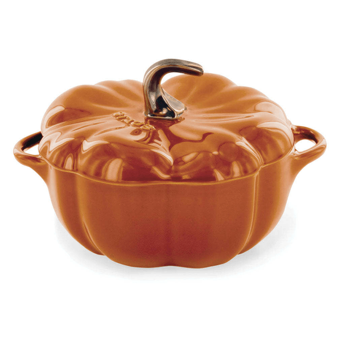 STAUB 세라믹 소스팬 24온스 호박 원형 0.75쿼트/번트 오렌지 오븐, 브로일러, 냉동고, 식기세척기 사용 가능